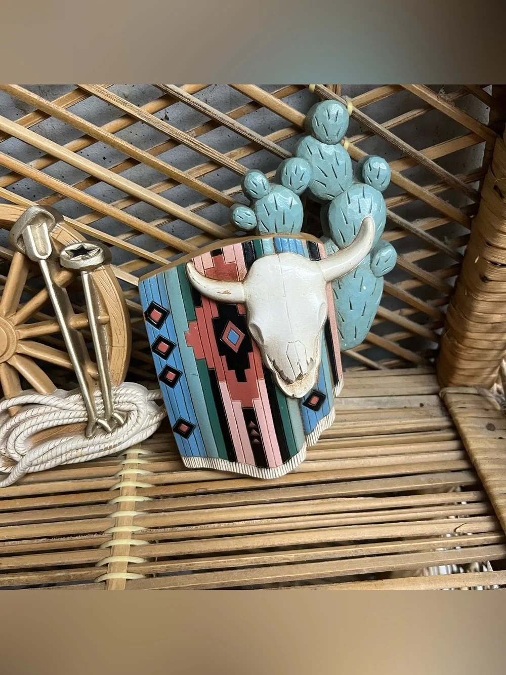 Vintage Burwood Home Interiors Southwest Western Wall Hanging Set